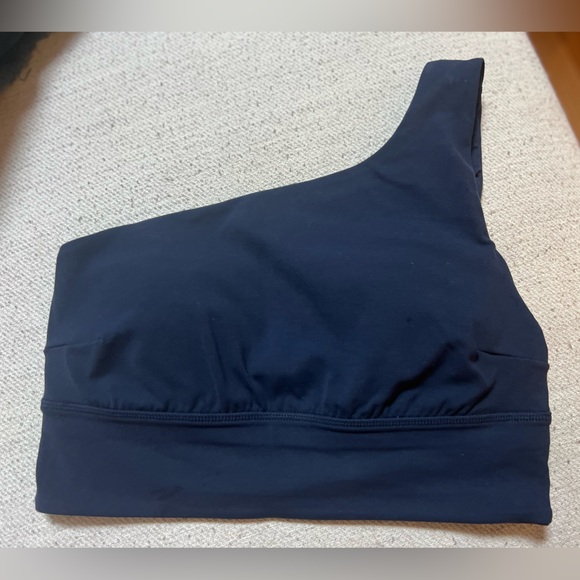 Lululemon Athletica Navy Blue Asymmetric Sports bra - Picture 2 of 4